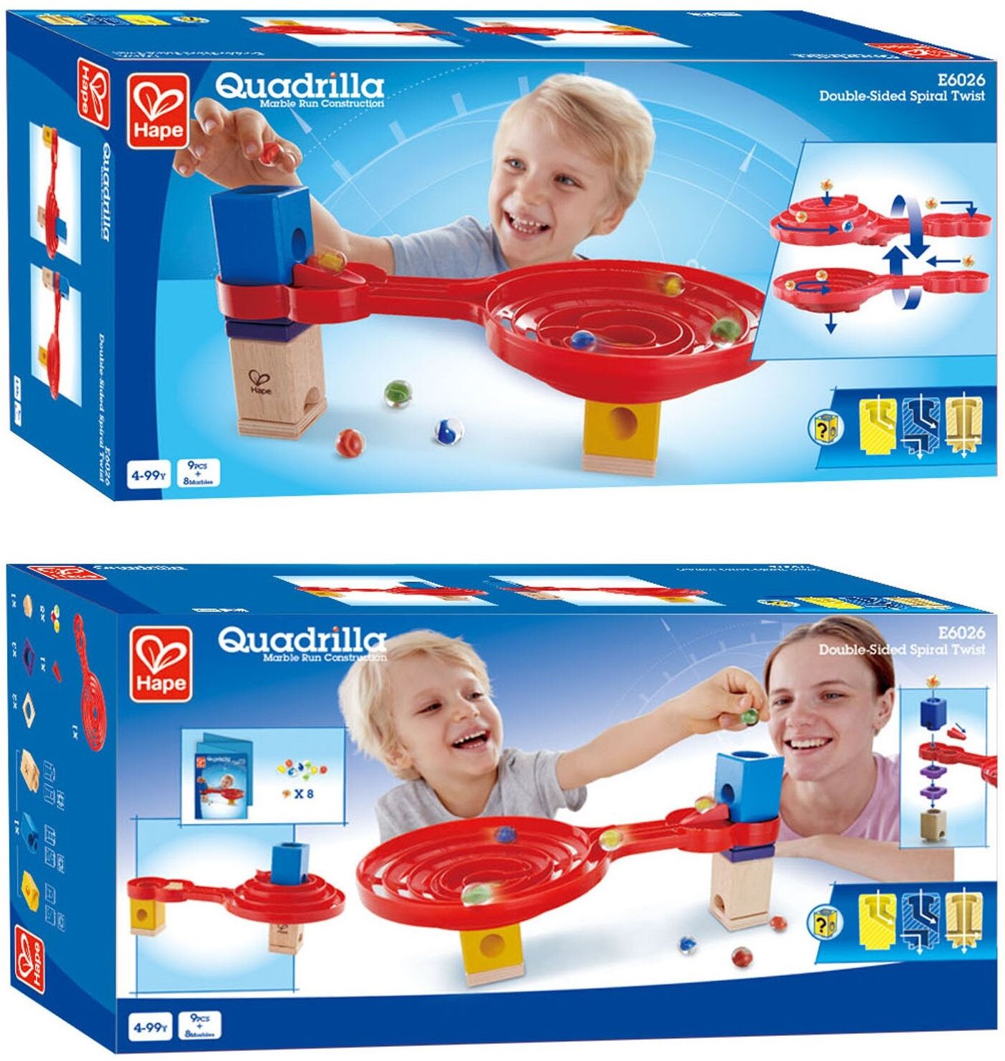 Дървена игра – Двустранна спирала