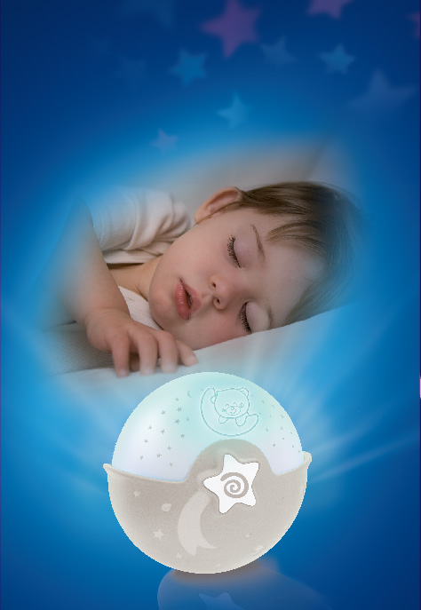 3-in-1 Soothing Light Projector, Infantino, Ecru