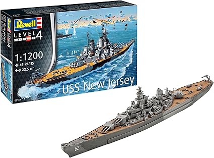 Assembly model, Revell, Battleship USS New Jersey