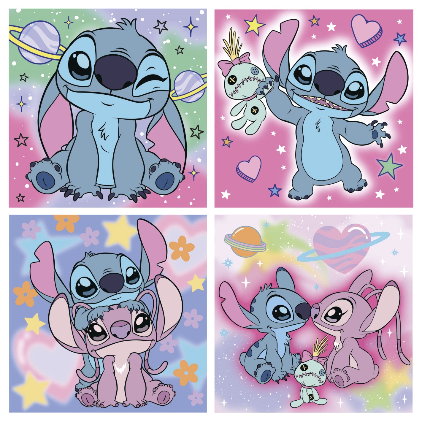 Пъзел в куфарче, Stitch 4 в 1, 12-16-20-25 части