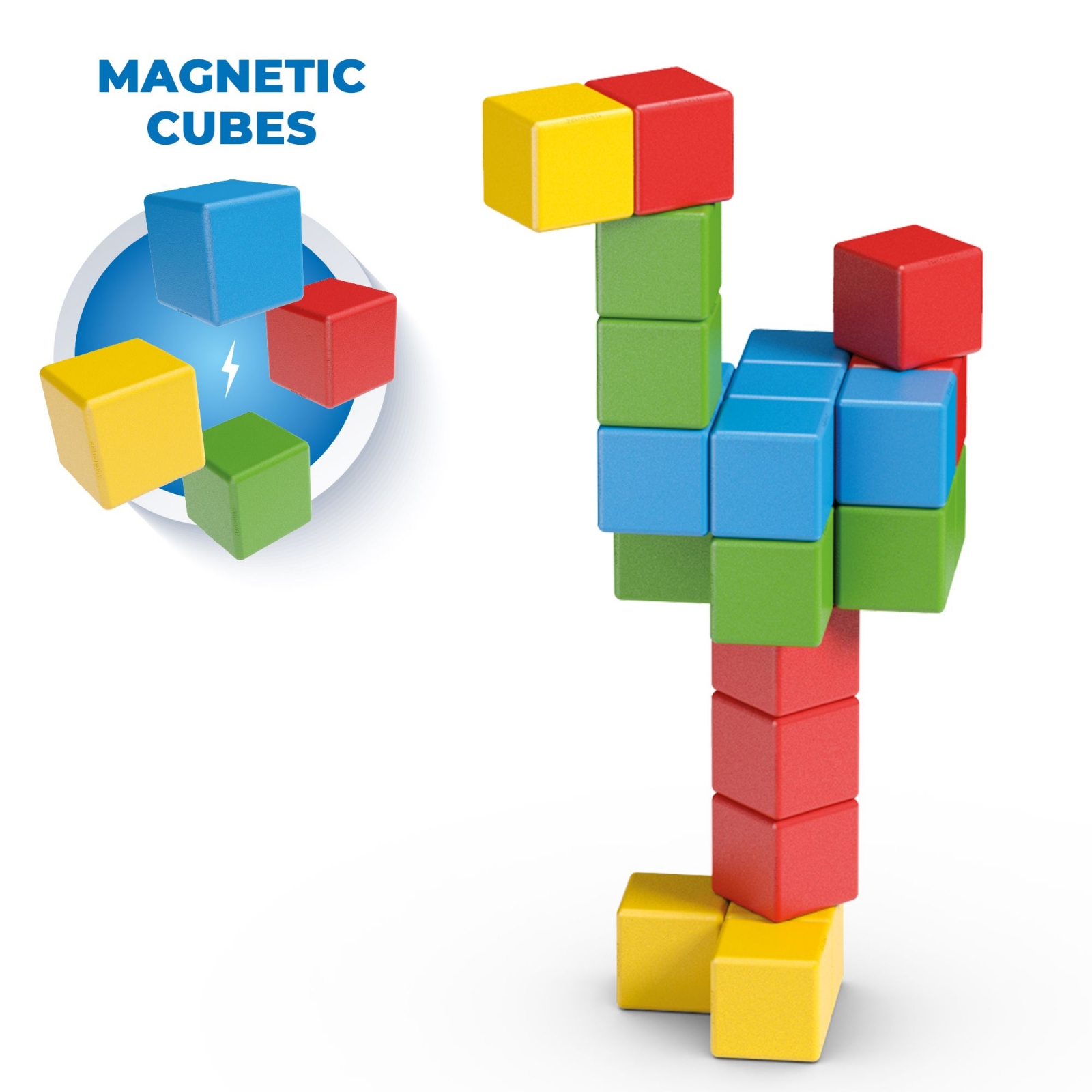 Магнитен конструктор Magicube, Creative, 24 части