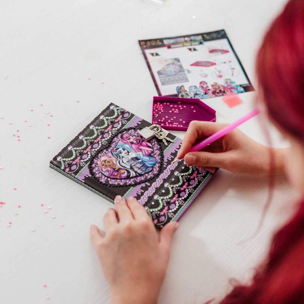 Творчески комплект, Totum, Monster High, Декорирай сам таен дневник с диаманти
