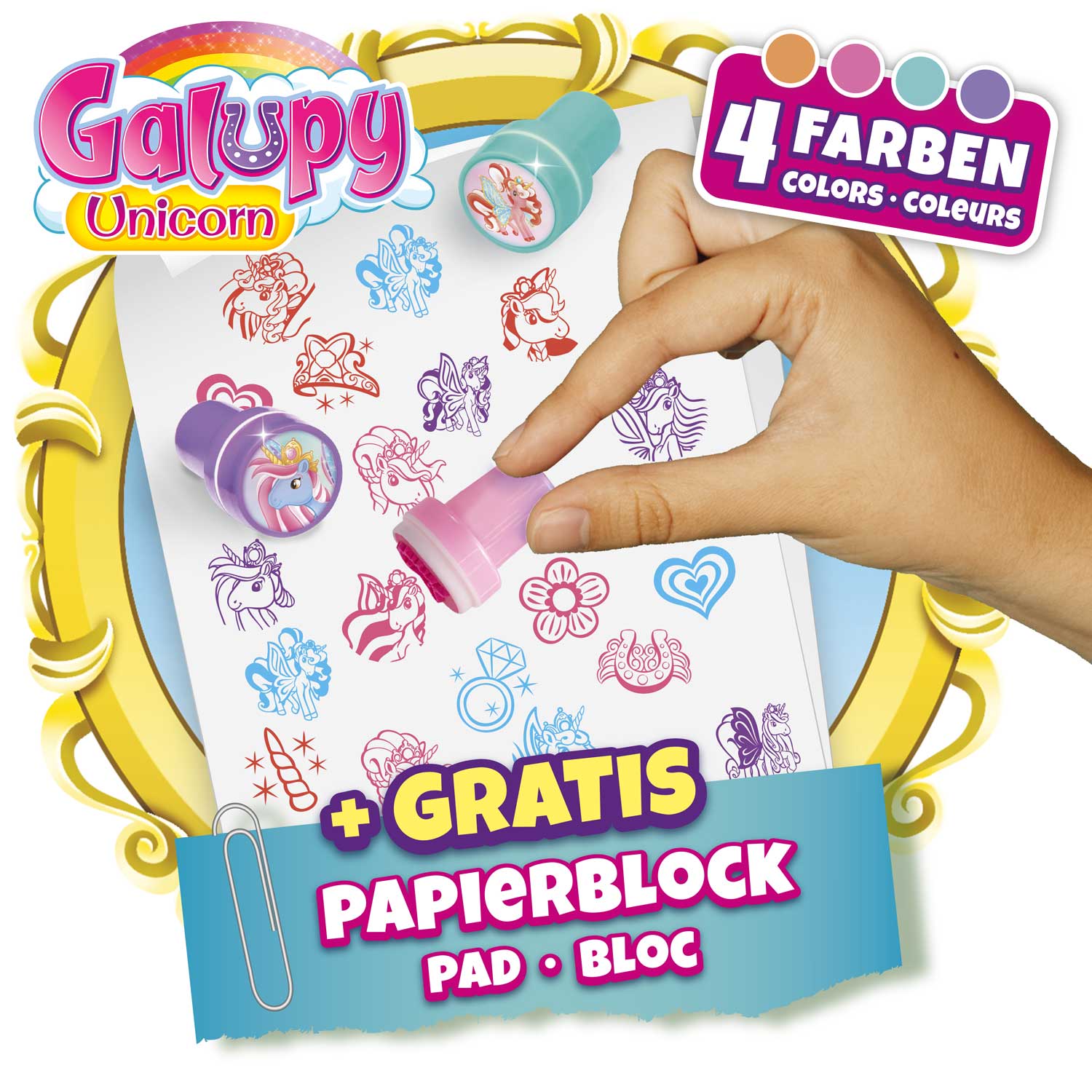 Galupy Unicorn stamp set, 20 pieces