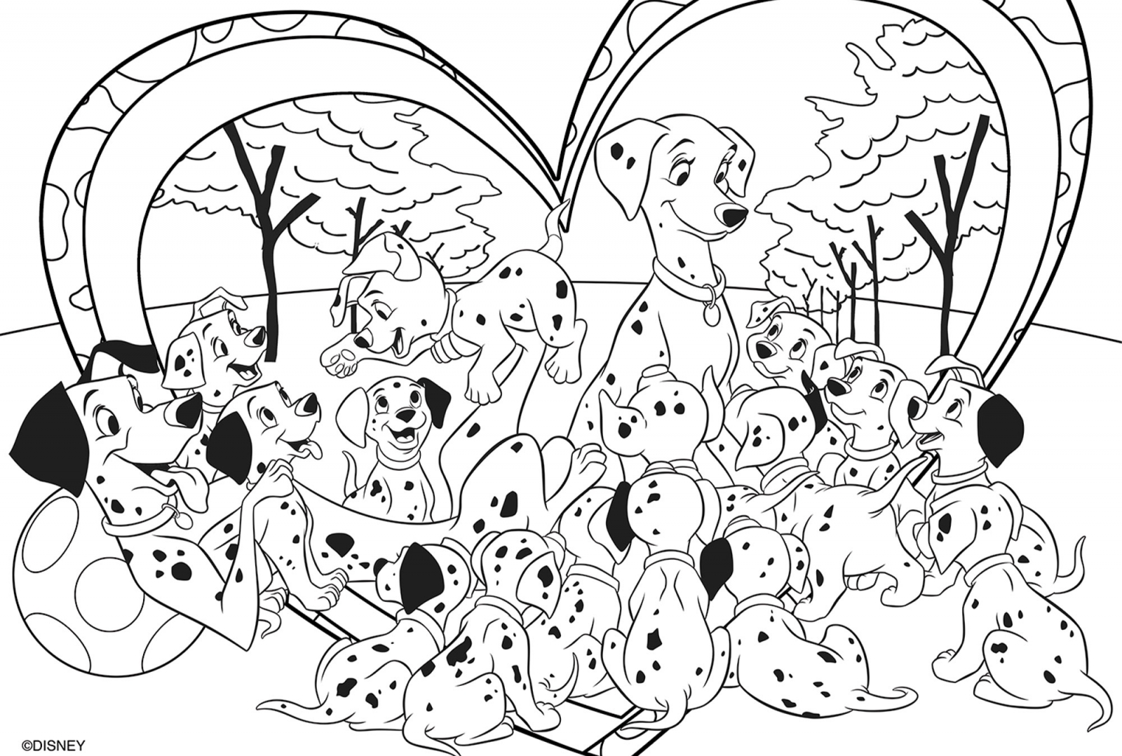 Puzzle, Lisciani, 101 Dalmatians, Double-sided puzzle 24 pieces