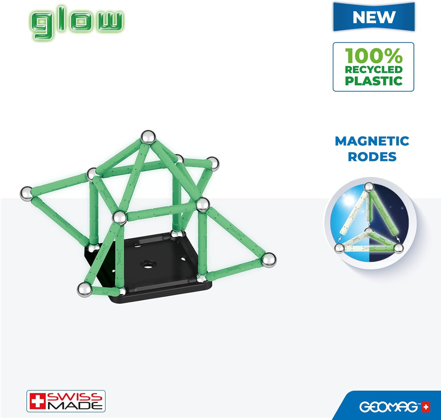 Магнитен конструктор Glow 329, 42 части