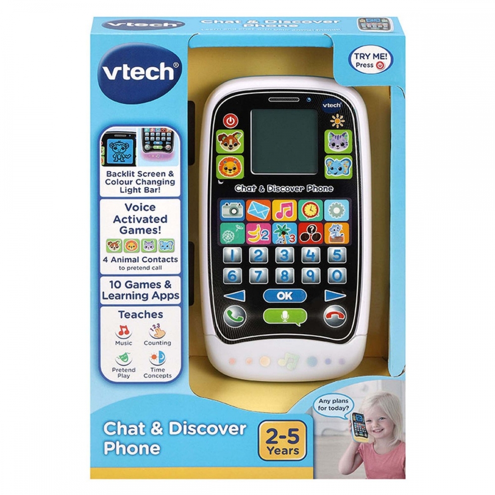 Интерактивна играчка Chat & Discover phone, 2.3 x 8.5 x 15 cm
