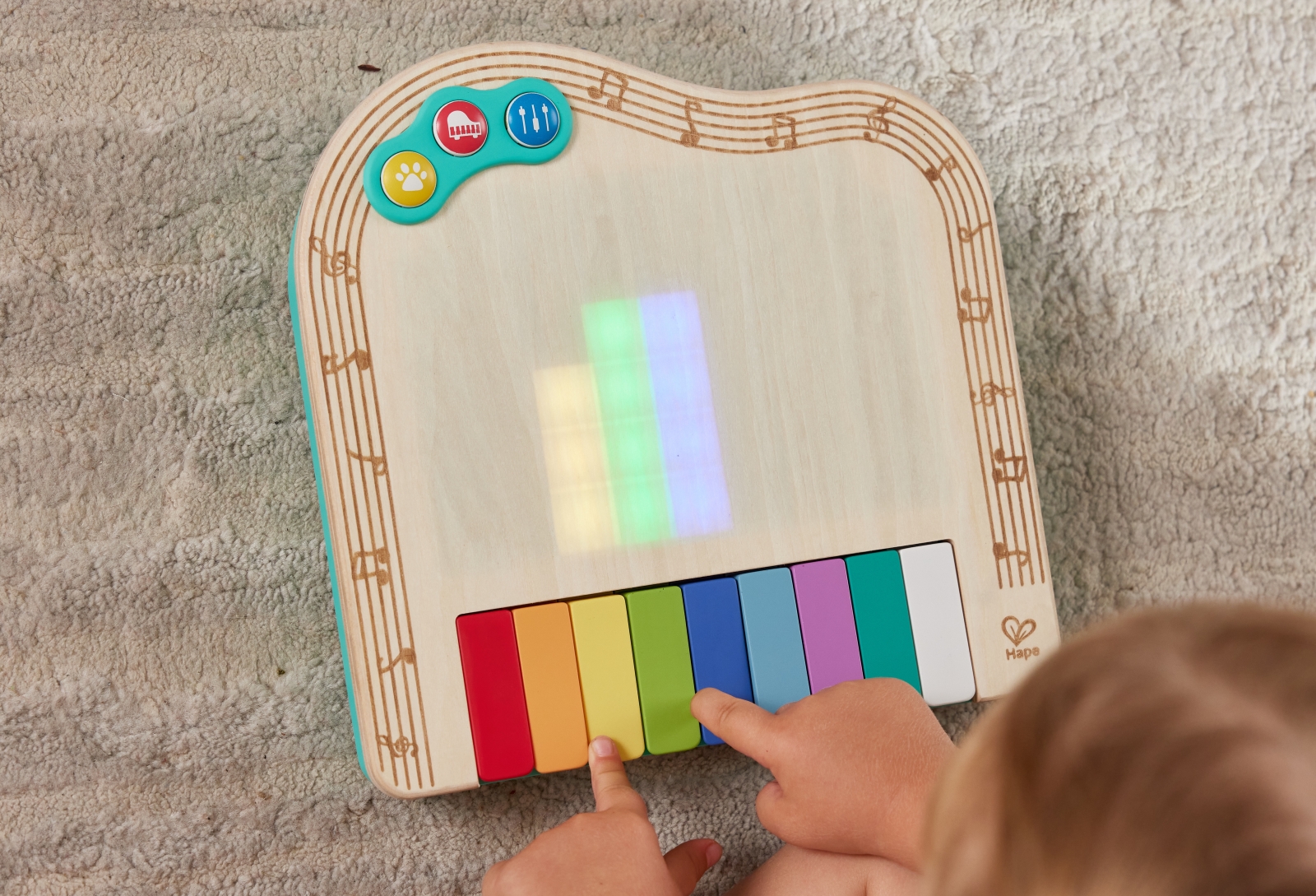 Wooden pixel piano, Hape