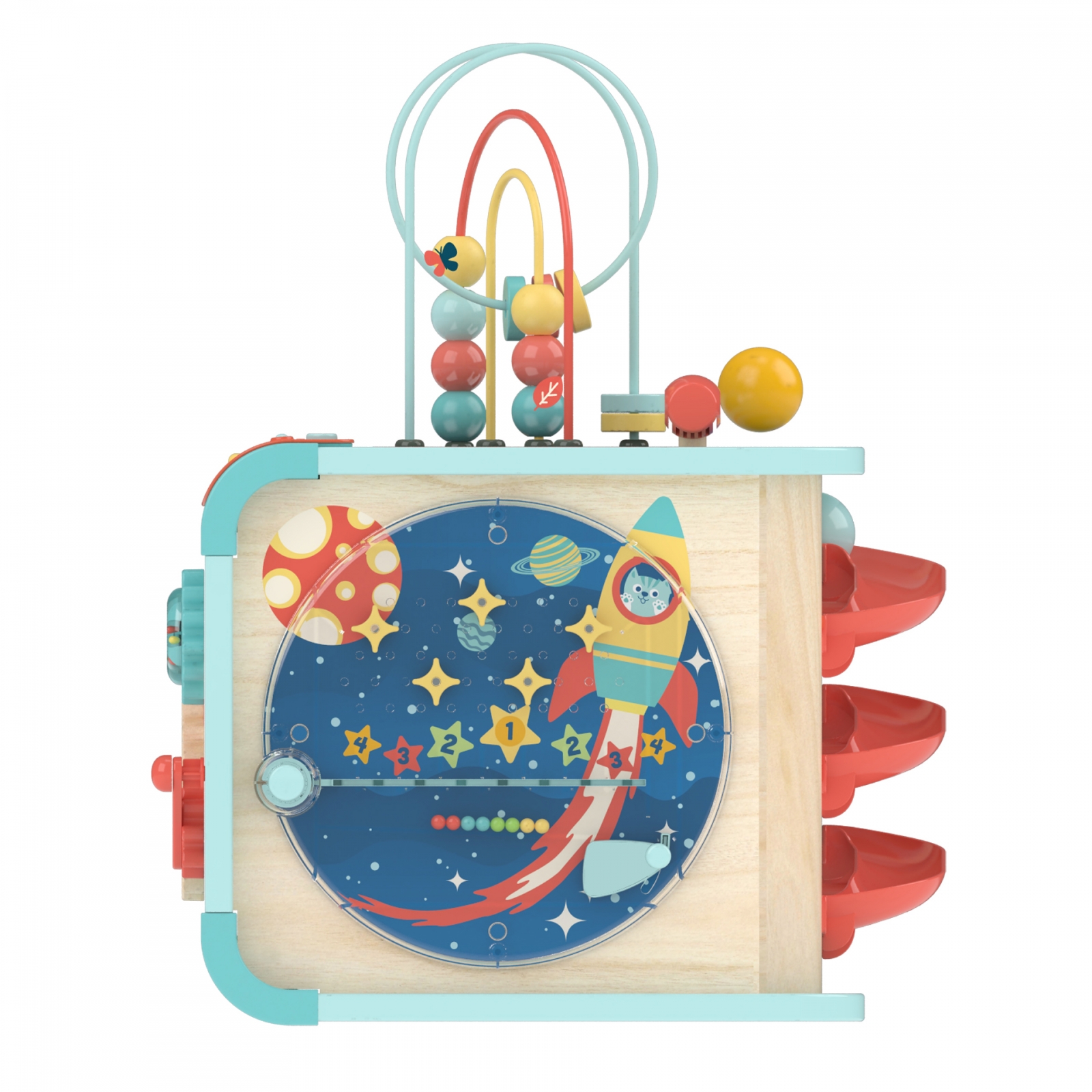 Интерактивна играчка, Hape, Магически музикален куб 4в1