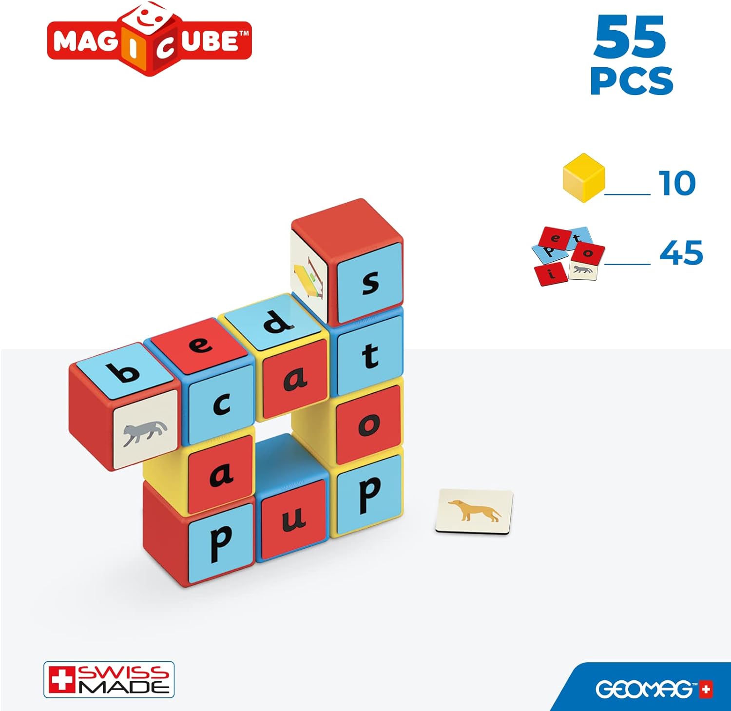 Магнитен конструктор Magicube, Съставяне на думи 258, 55 части