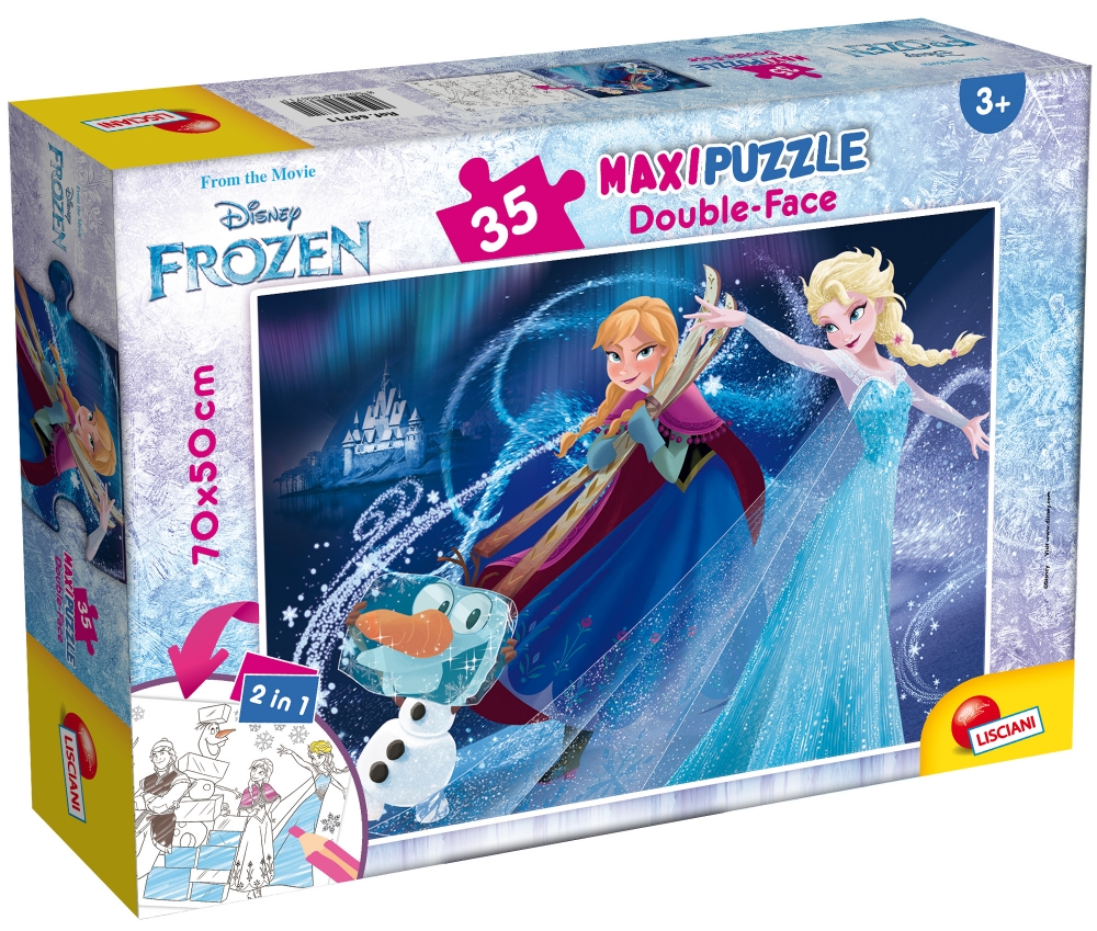 Puzzle, Lisciani, Frozen, Double-sided puzzle 35 pieces