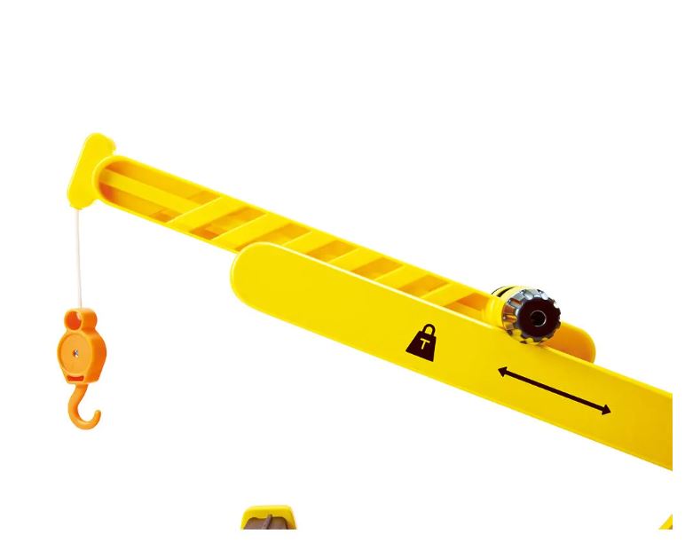 Детски дървен комплект, Hape, Подвижен кран, 5 части