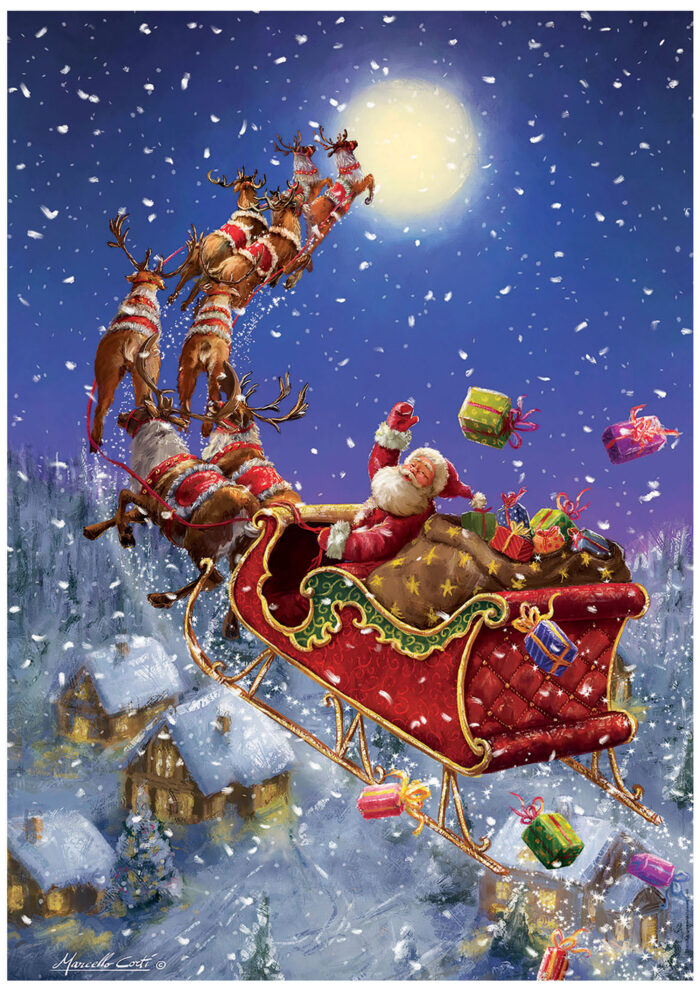 Puzzle, Educa, Santa is coming, 500 pieces