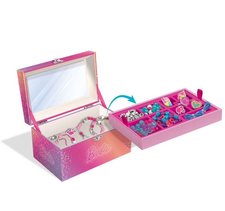 DIY Jewelry, Lisciani, Barbie, Set with Jewelry Box
