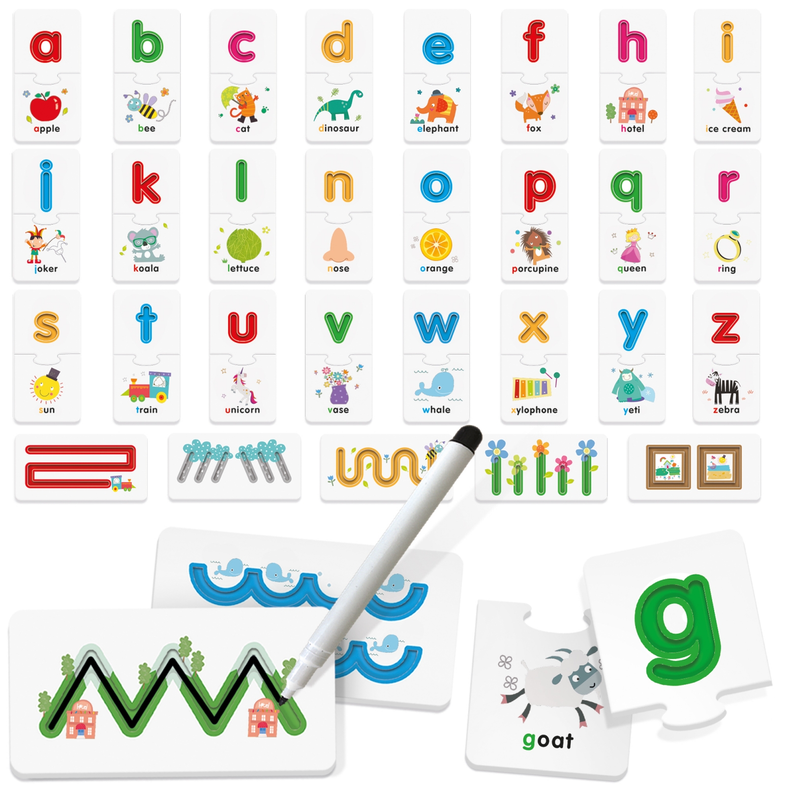 Educational puzzle, Headu, ABC write and play