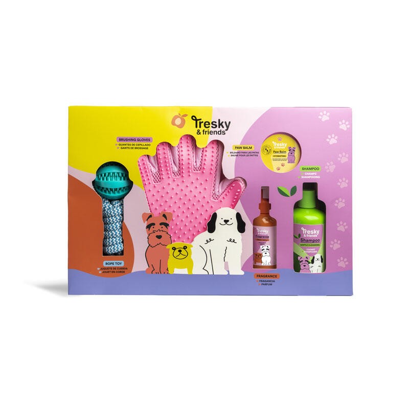 Pet Gift Set, Martinelia, Tresky & Friends, With Combing Glove, 5 Pieces