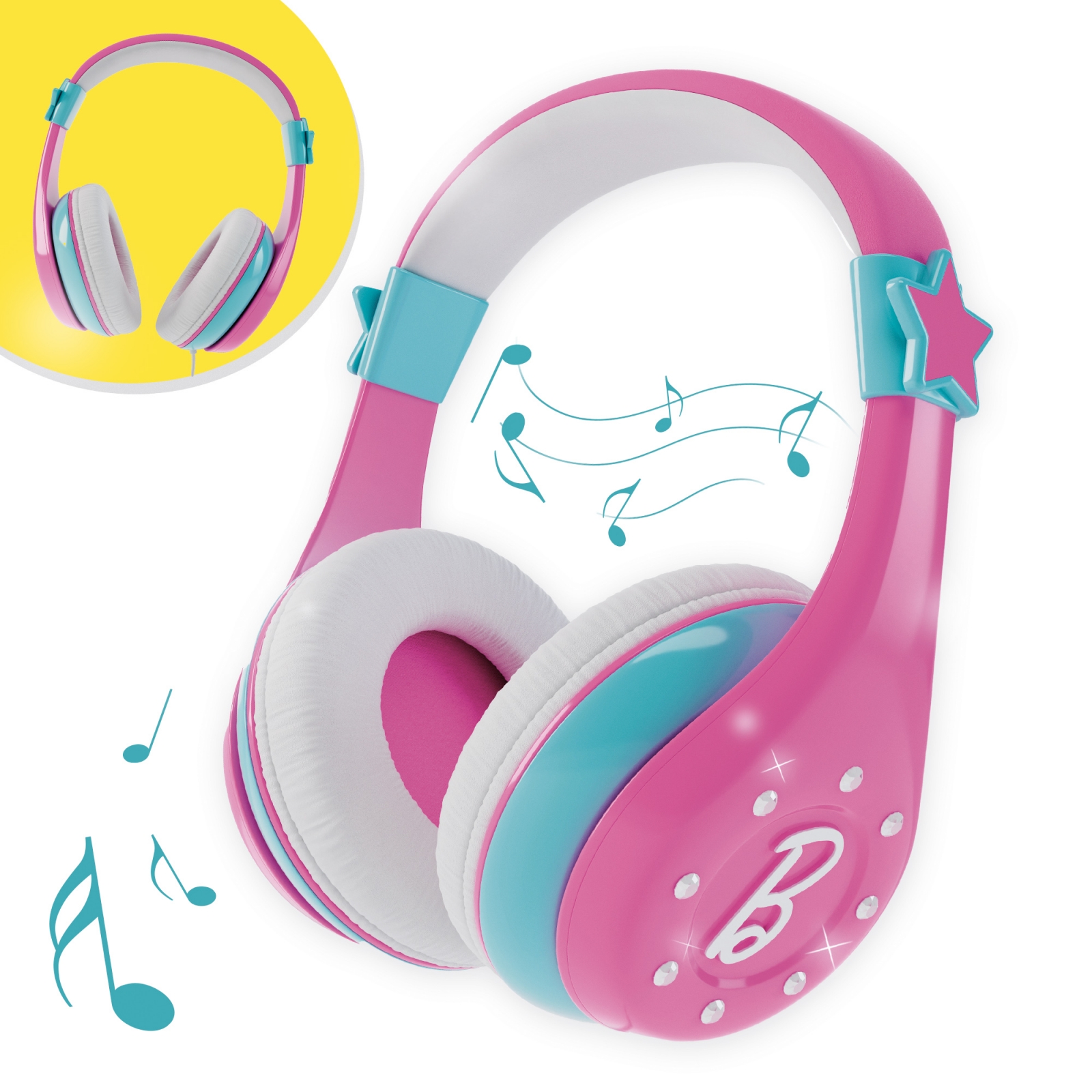 Детски слушалки, Lisciani, Bluetooth, Барби