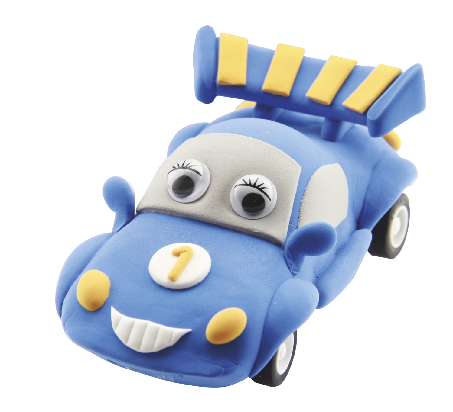 Направи с моделин – Син автомобил