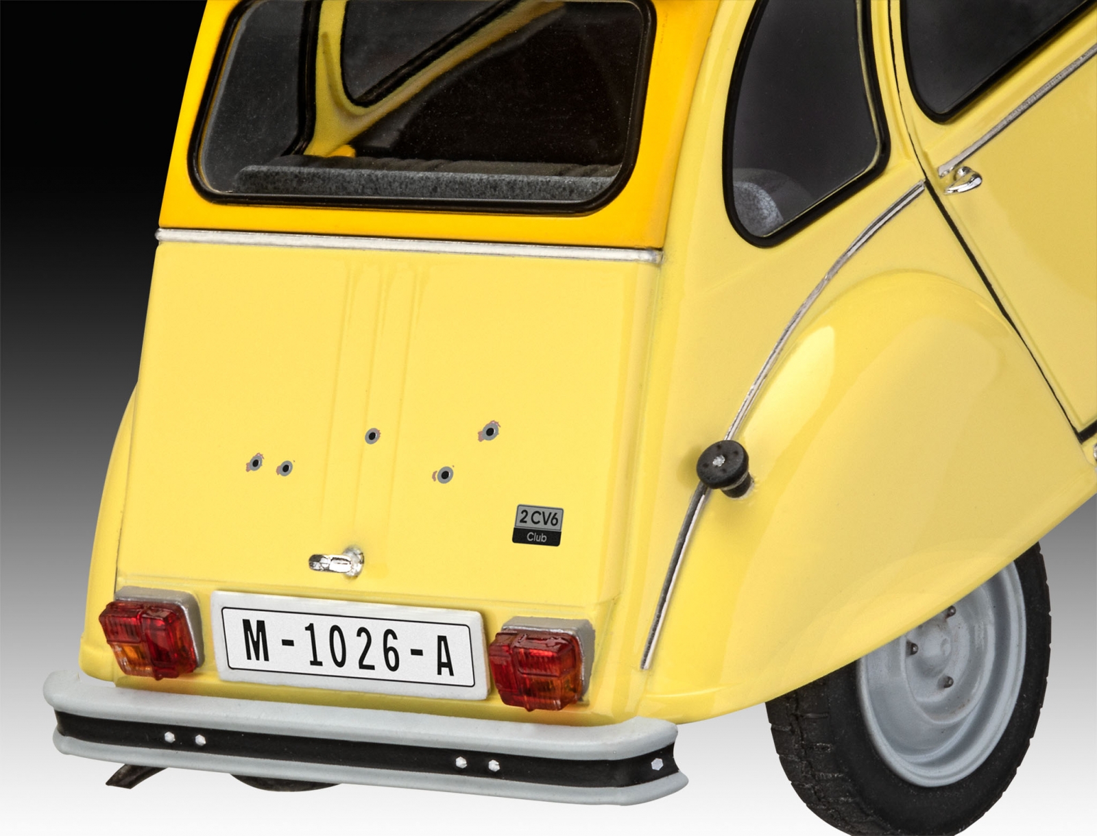 Assembly model, Revell, James Bond Citroen 2 CV Gift Set, 108 parts