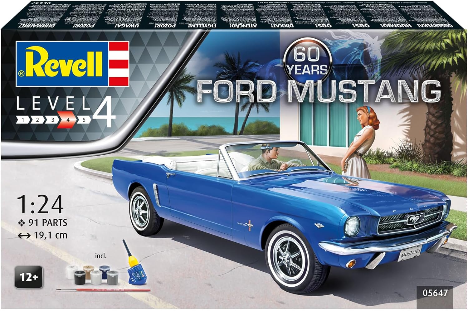 Building Model, Revell, Ford Mustang 60th Gift Set, Kit