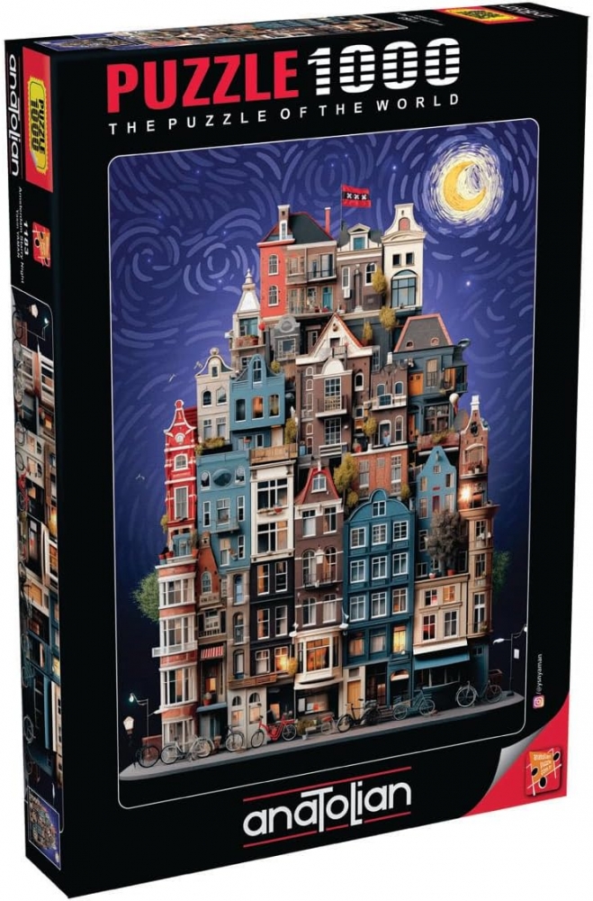 Puzzle, Anatolian, Starry Night is Amsterdam, 1000 pieces