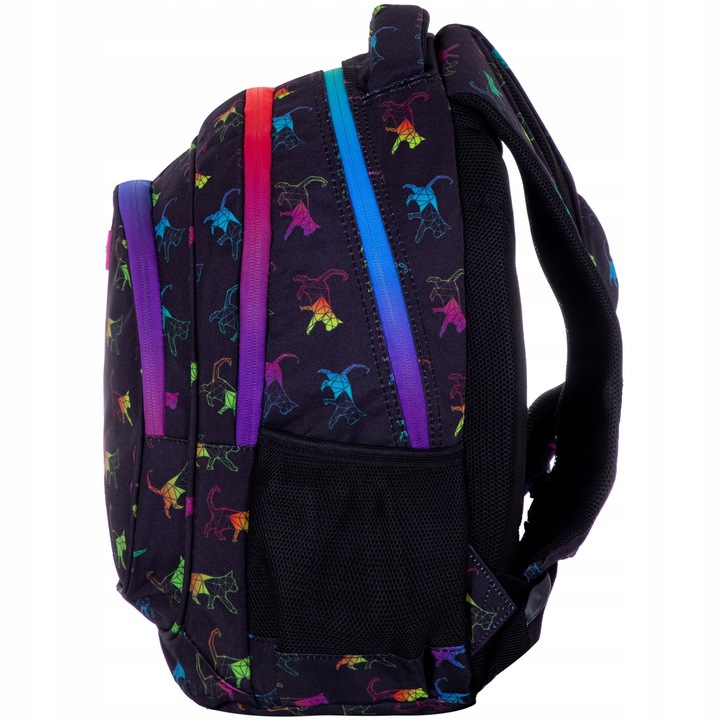 School backpack, Head, Rainbow Kitty, 39x28x15cm
