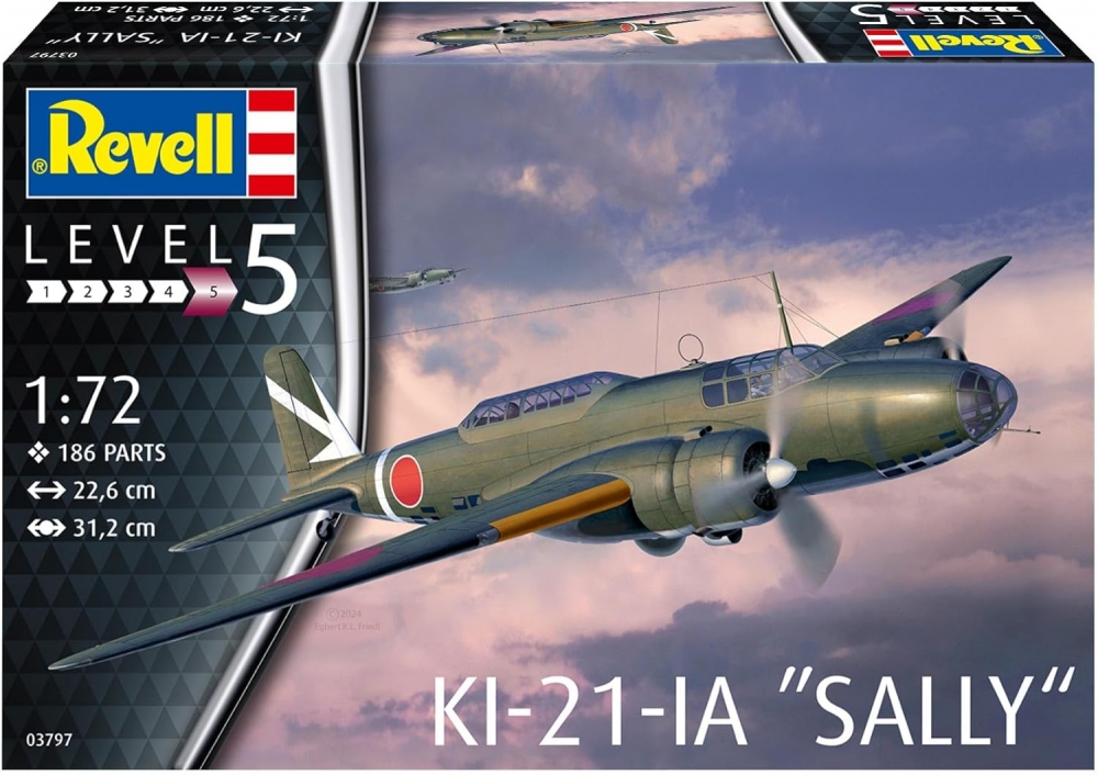Kit Model, Revell, Bomber Ki-21-la 