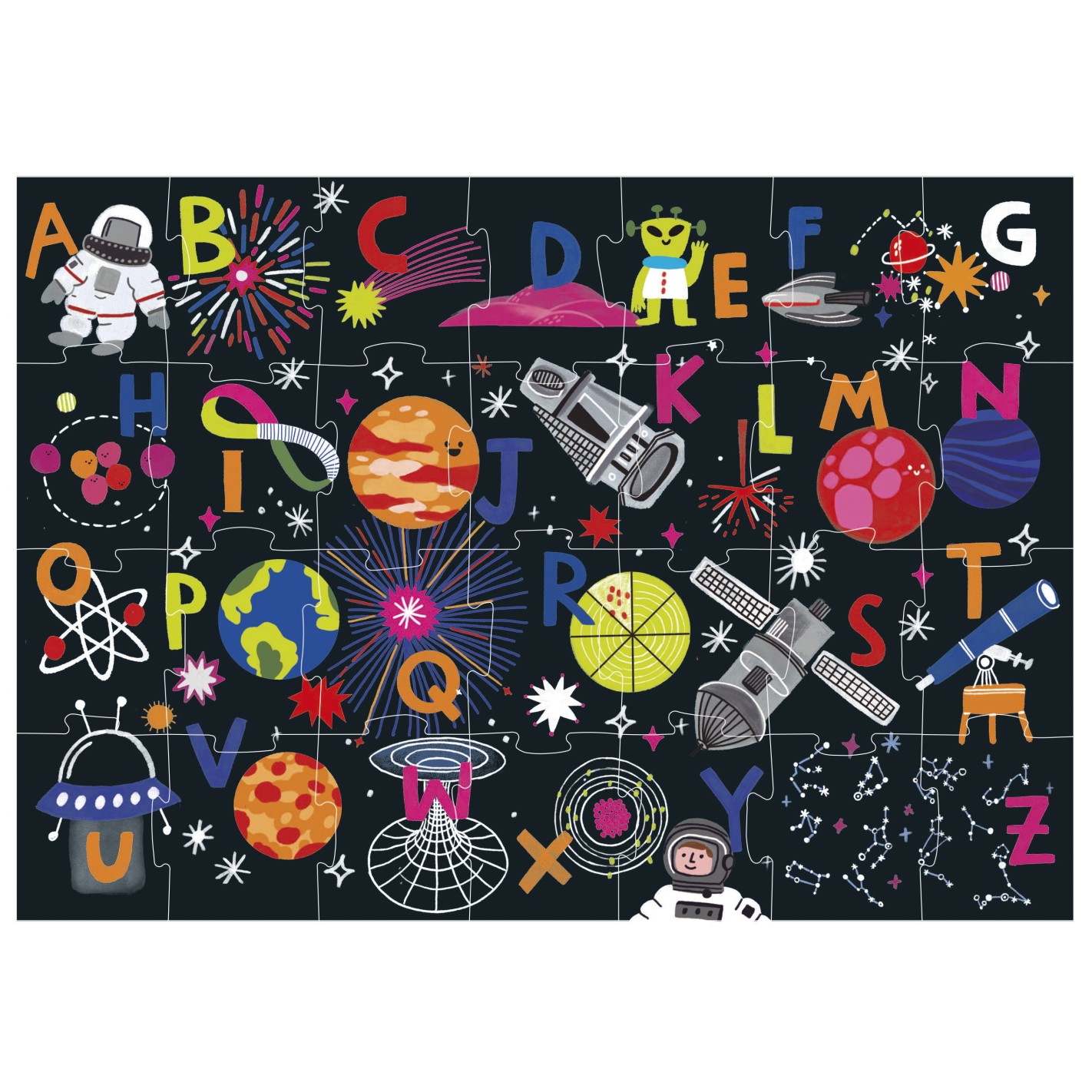 Пъзел, Educa, MAX Азбука в космоса, 28 части