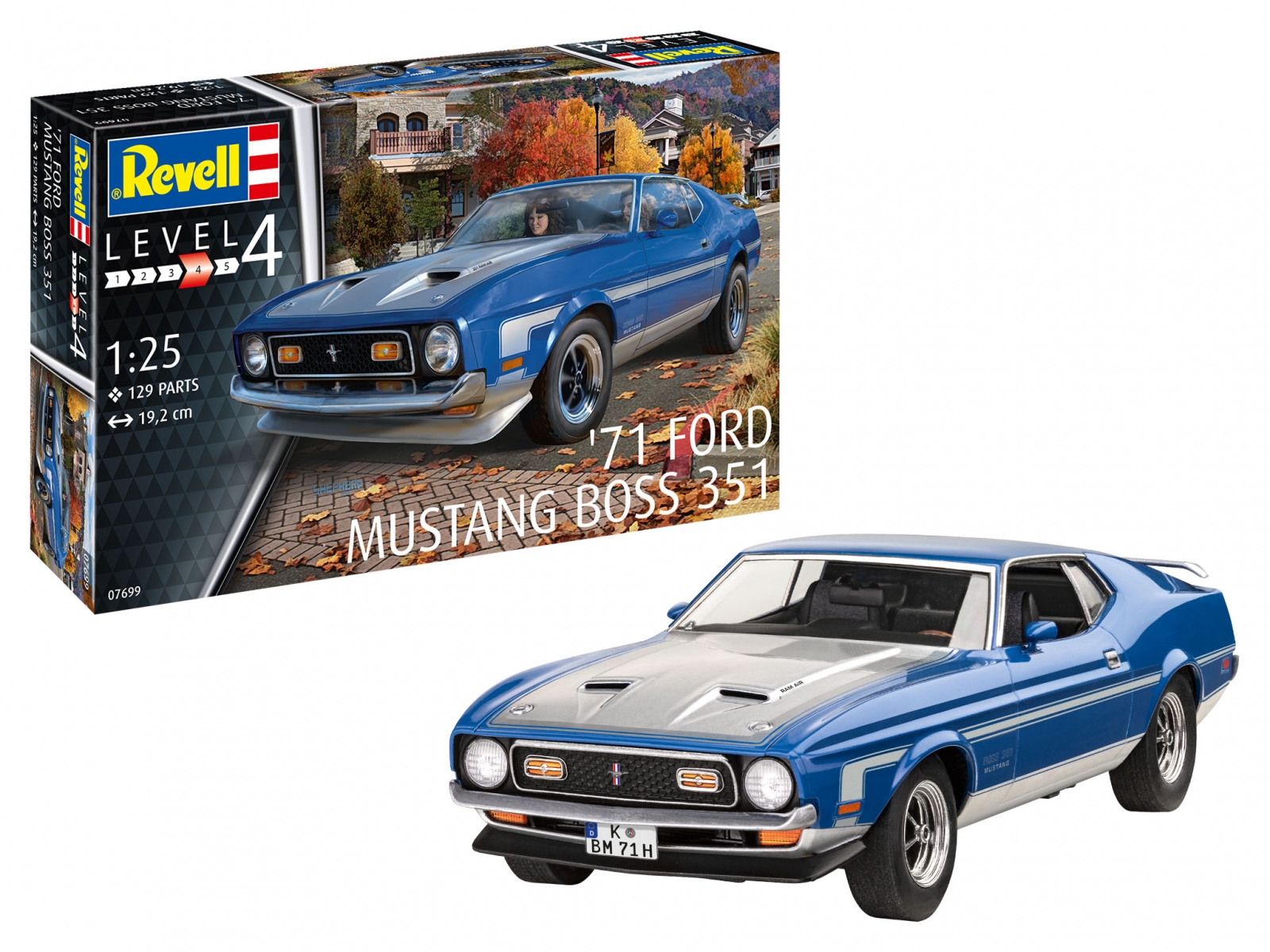 Сглобяем модел 71 Mustang Boss 351, 129 части
