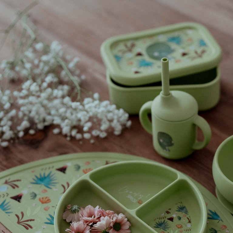 Силиконова разделителна кутия за обяд, Sassi, Динозавър