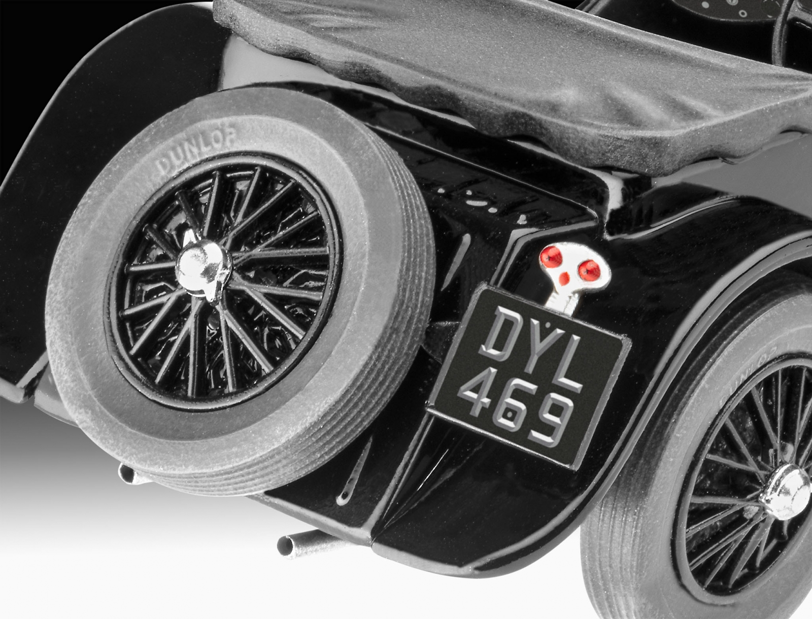 Assembly model, Revell, Jaguar SS 100 car, 75 parts