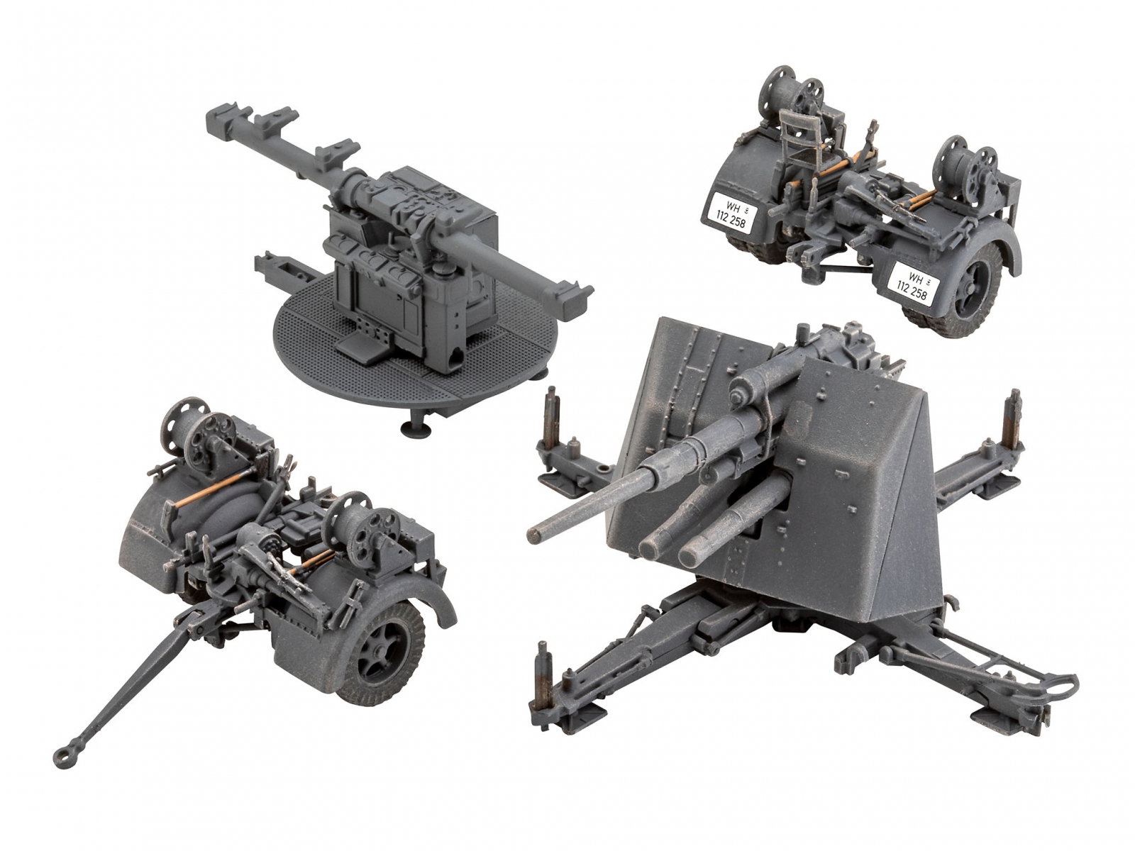 Сглобяем модел 8.8 cm Flak 37 + Sd.Anh.202, 196 части