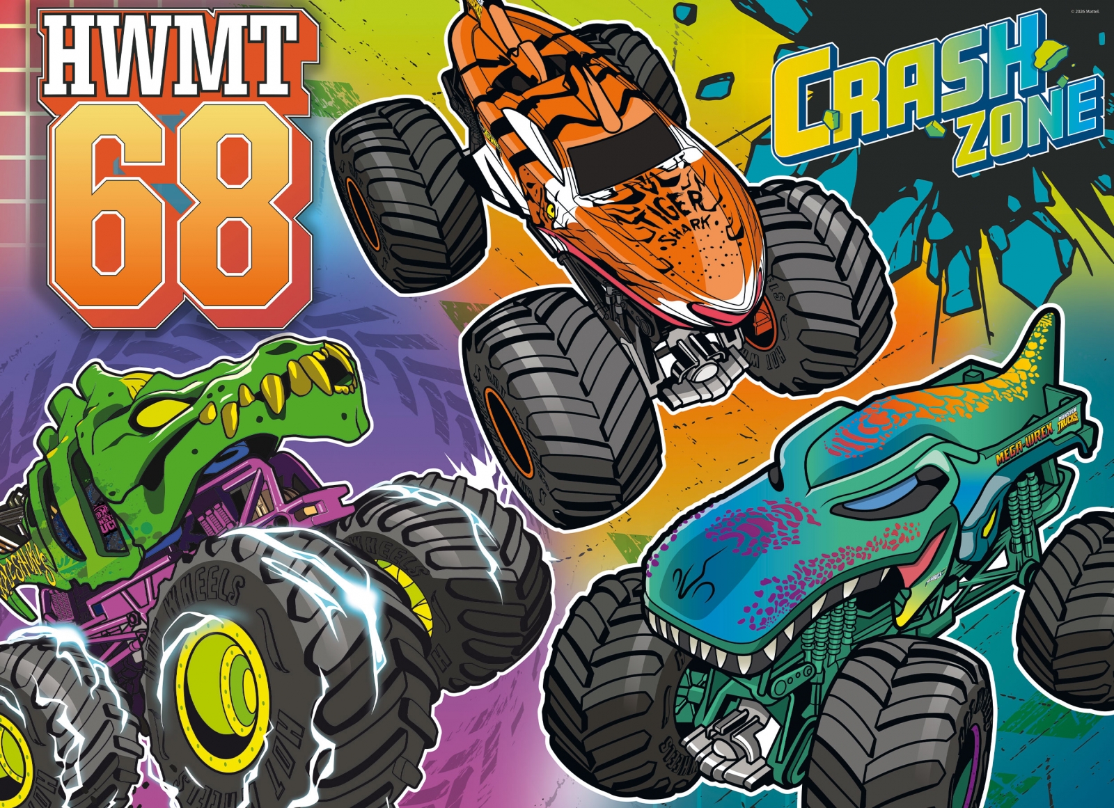 Пъзел, Lisciani, Hot Wheels, 60 части