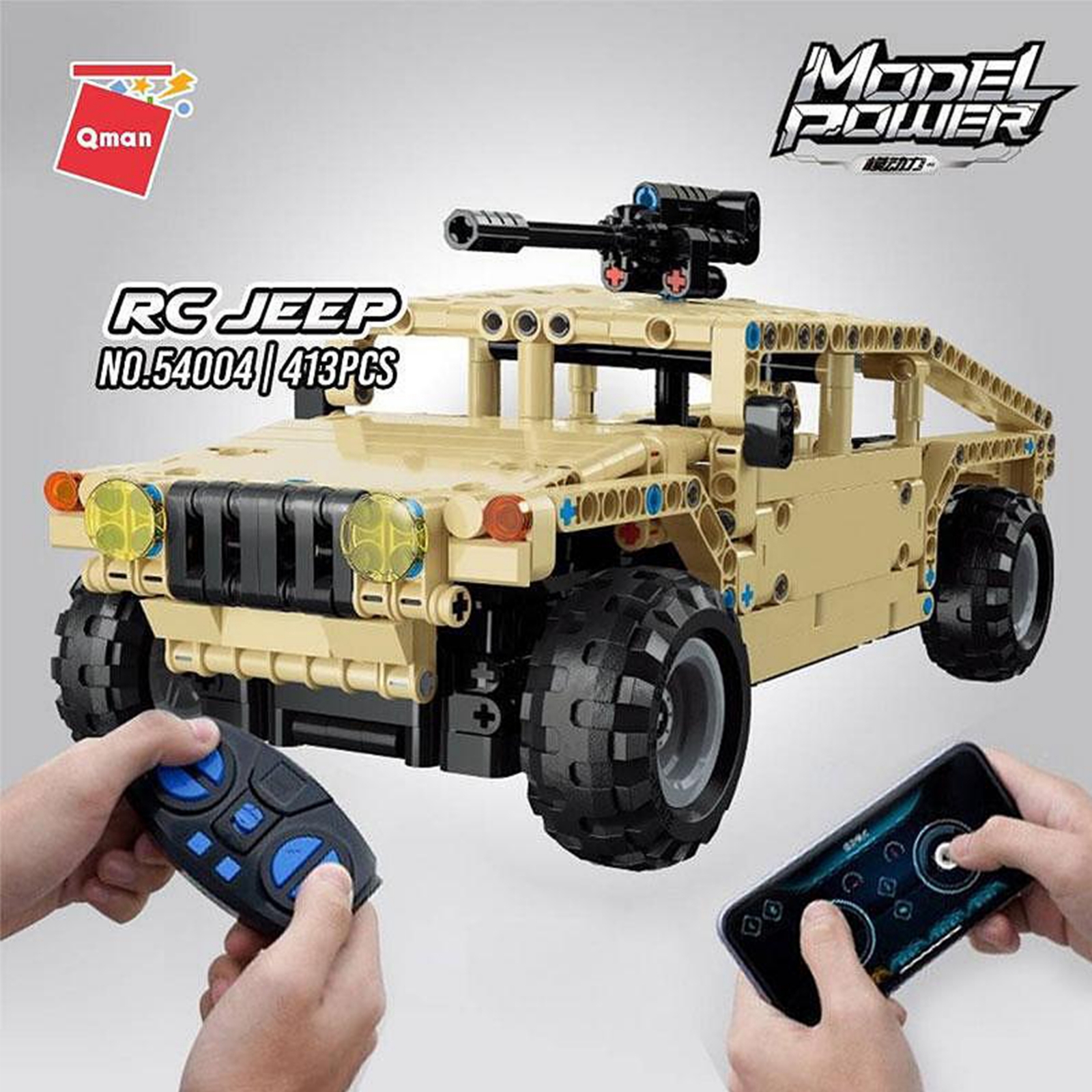 Конструктор Model Power, Джип с RC управление, 413 части