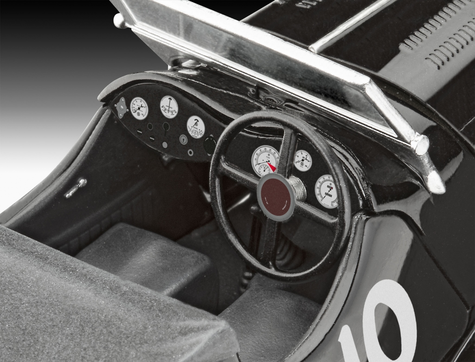 Assembly model, Revell, Jaguar SS 100 car, 75 parts