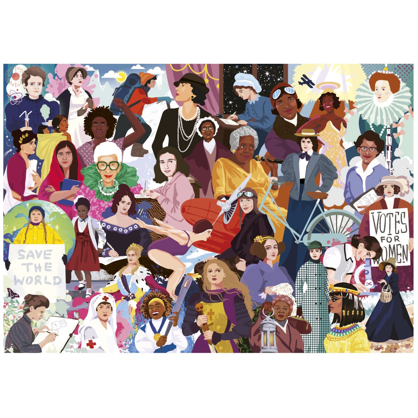 Puzzle, Educa, Iconic Women, 1000 pieces