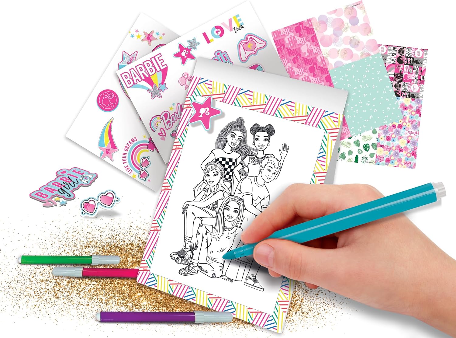 Creative set, Lisciani, Barbie, Travel suitcase with coloring and decorating