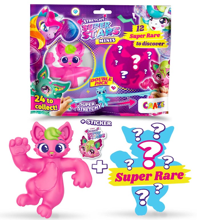 Collectible Figure, Craze, Mini Stretchable Creatures, Minis Double