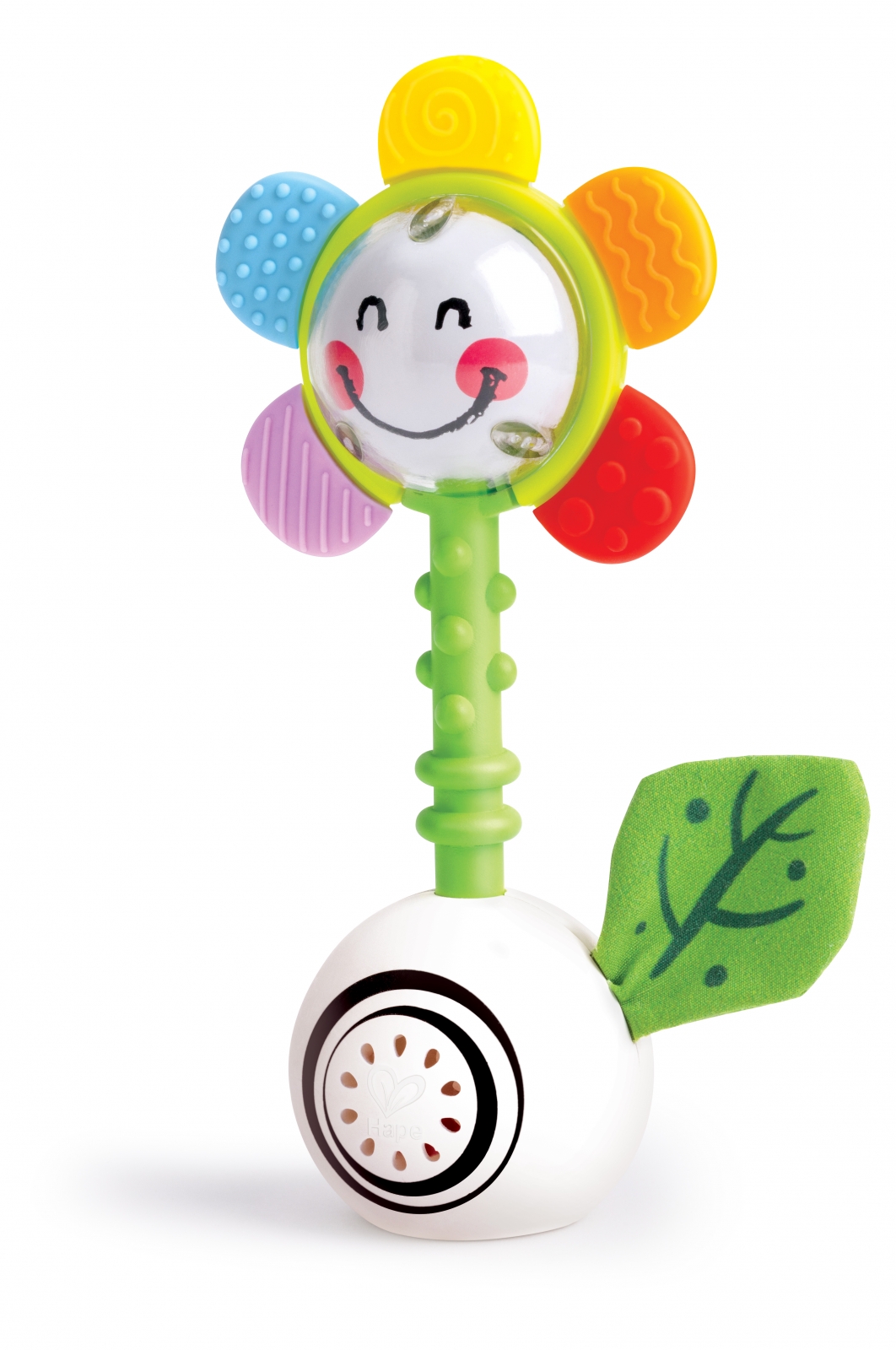 Дрънкалка и чесалка за зъби, Hape, Цвете