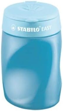 Set of ergonomic pencils, Stabilo, EASYgraph S, Right hand, 2 pieces with sharpener and eraser, Blue