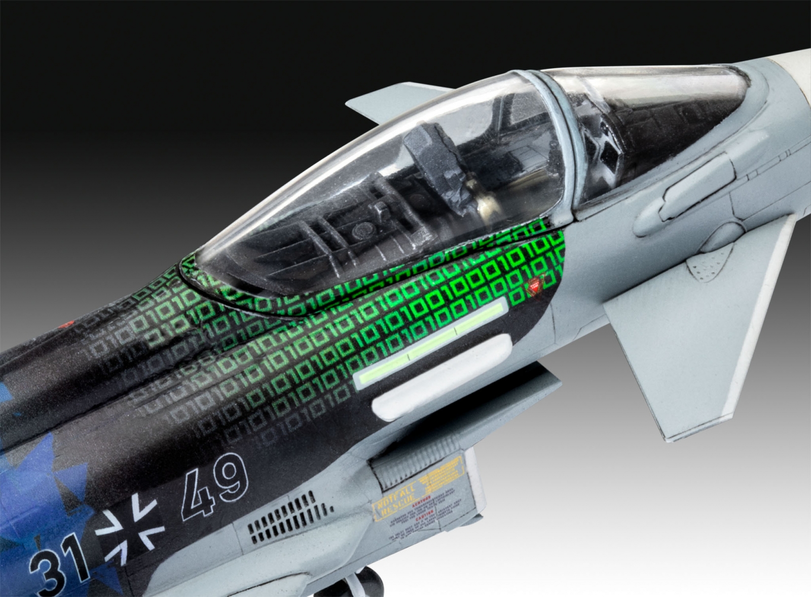 Сглобяем модел Германски изтребител Eurofighter, Luftwaffe 2020 Quadriga, 85 части