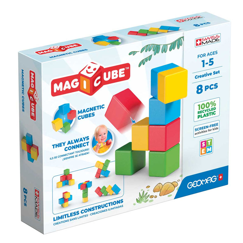 Магнитен конструктор Magicube, Creative, 8 части