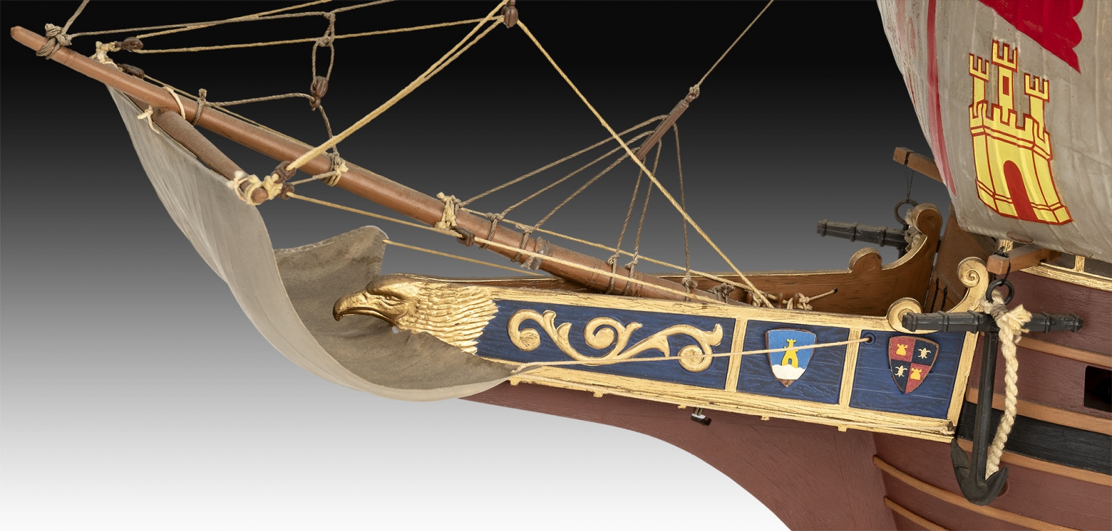 Assembly model, Revell, Spanish Galleon Ship, 306 parts