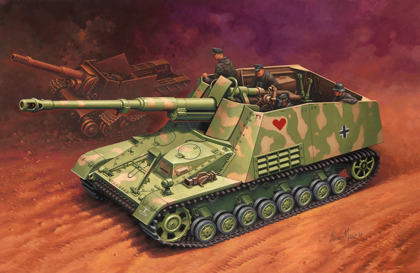 Assembly model, Revell, Tank Sd.Kfz. 164 Nashorn, 184 parts