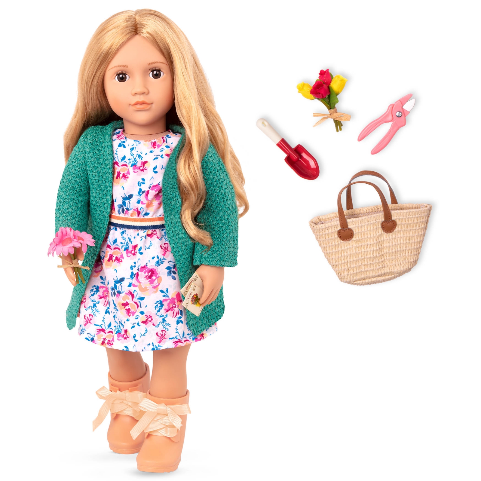 Doll, Battat, Our Generation, Sage with accessories, 46 cm