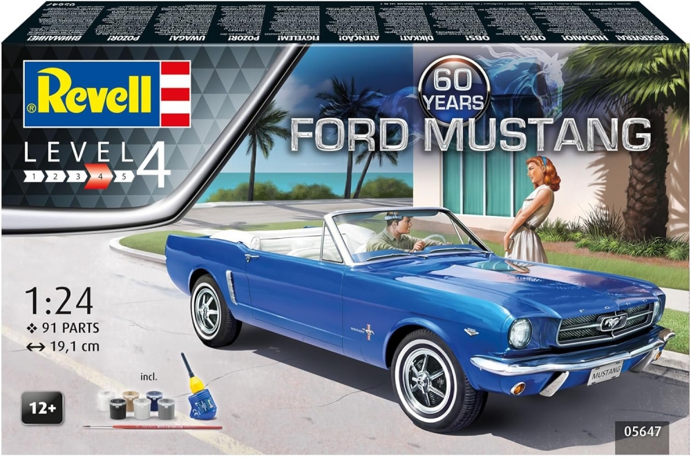 Building Model, Revell, Ford Mustang 60th Gift Set, Kit