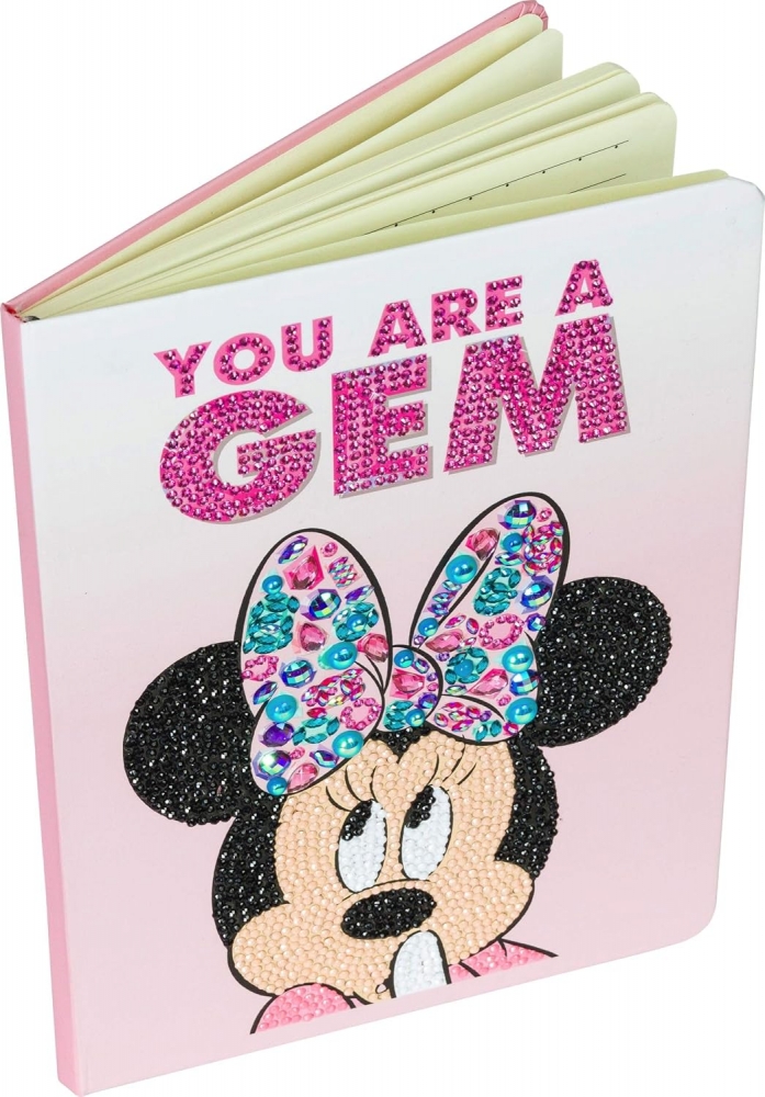 Creative Kit, Craft Buddy, DIY Notebook with Diamond Cover, Mickey Mouse, 25.5 x 17.5 x 2.5 cm, 5 pieces