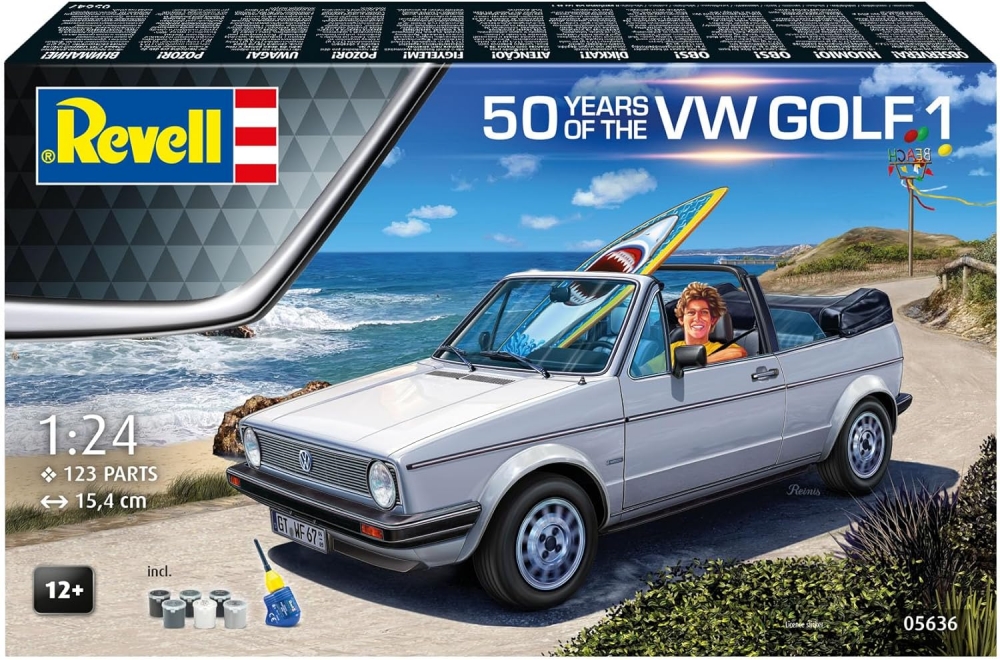 Сглобяем модел, Revell, Подаръчен комплект 50 години VW Golf 1