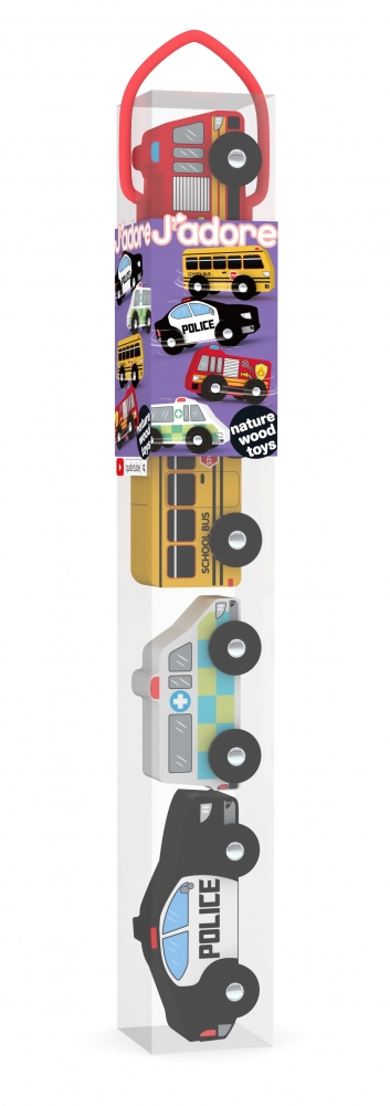 Train in a tube, J′adore, City cars, 4 parts