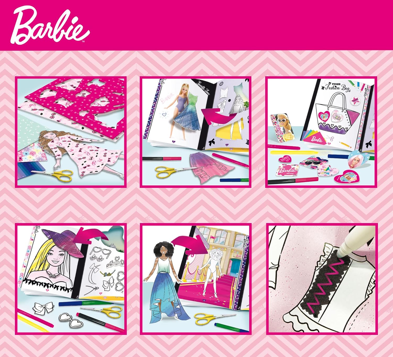 Creative set, Lisciani, Barbie, Fashion School