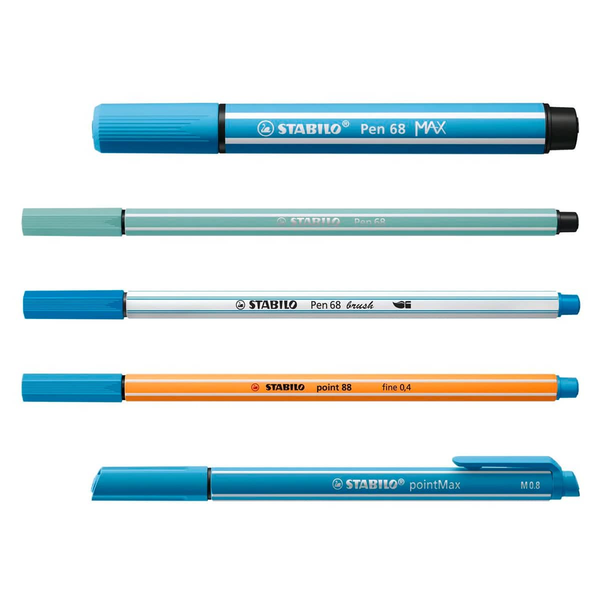 Творчески комплект, Stabilo, Arty Colorful ST77/6-3-20, 55 части